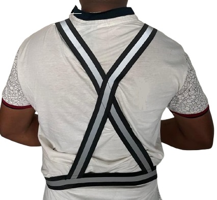 KTI Safety Jacket Cross Belt Black