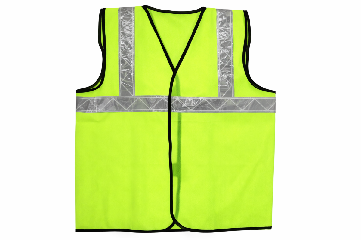 KTI15015001MEOR_GREEN — Mesh Reflective Jacket 2Inch Green