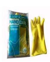 KTI Yellow Rubber Gloves