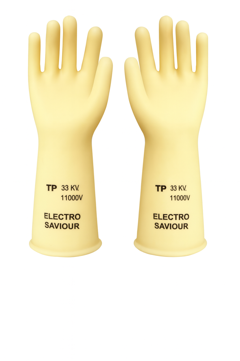 Electric Shock Proof Gloves TP 33 KV, WP 11000V Electro Saviour