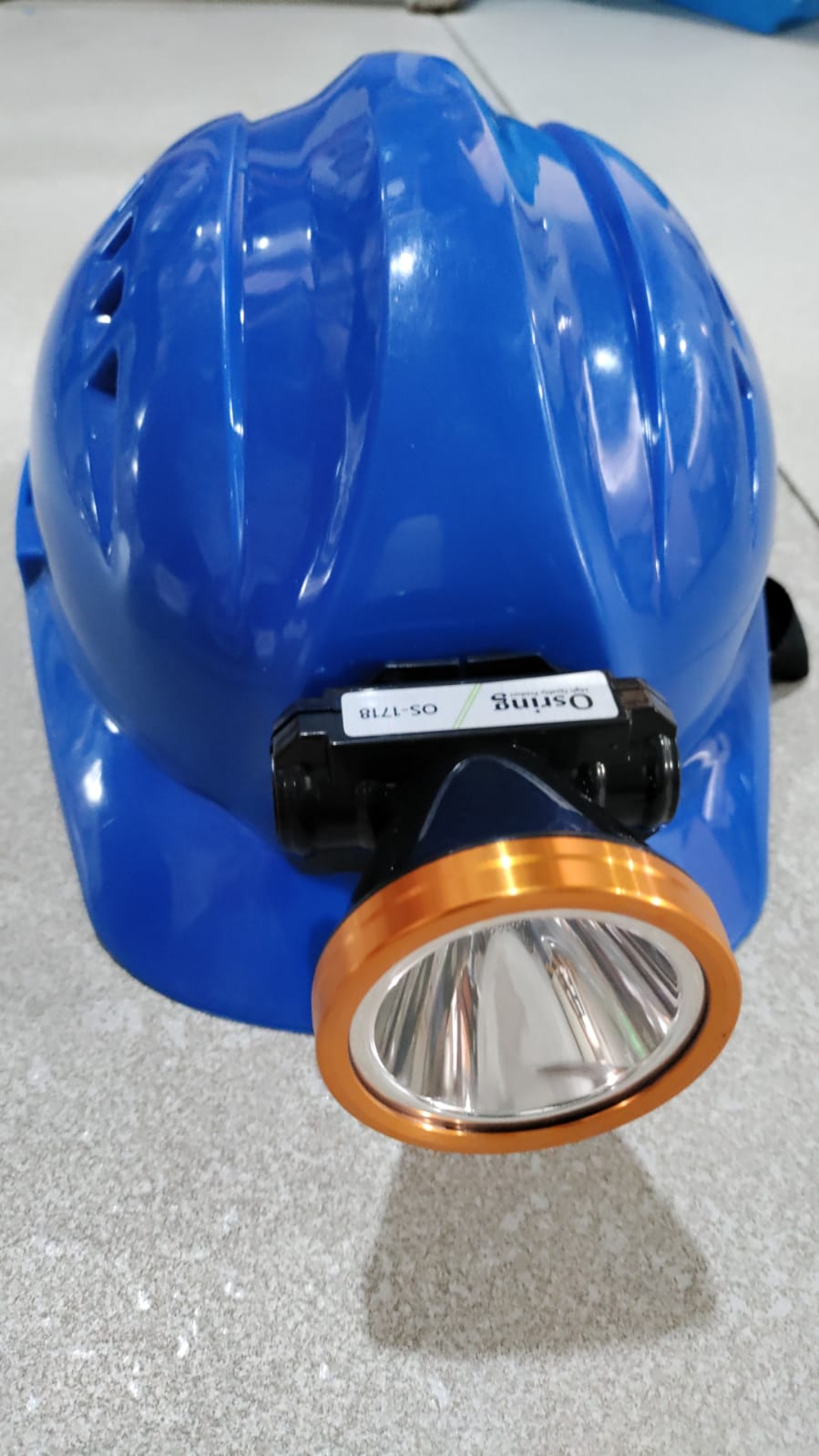 KTI Helmet Blue With LED Light