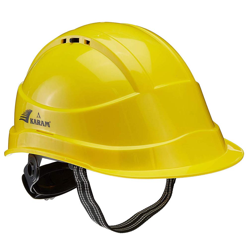 Safety Helmet Ventra Make Karam Model  PN542 Yellow