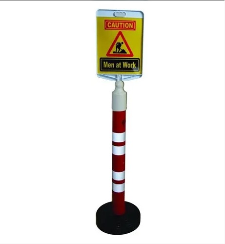 Plastic Bollard with Message Plate