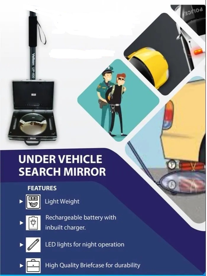 KTI Under Vehicle Search Trolley Mirror Bag type