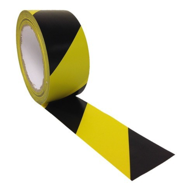 Lane Marking Tape 4” Make 3M Black Yellow