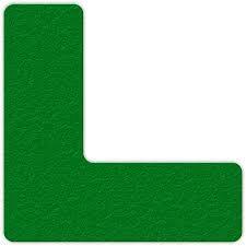 KTI Glossy Finish L Shape Tape 1.5 Inch Green