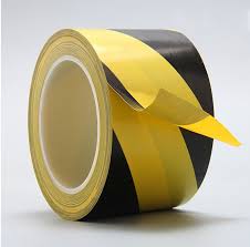 Lane Marking Tape 4” OEM Black Yellow