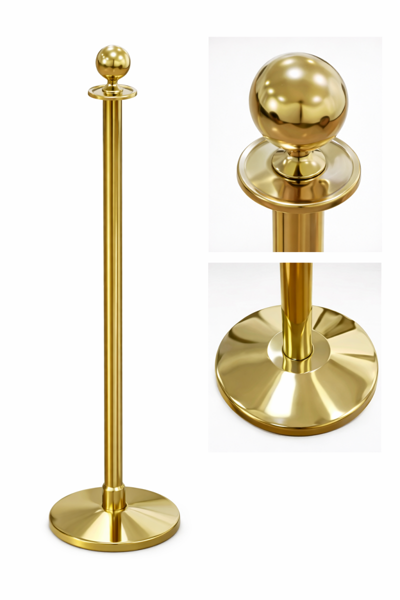 KTI Q Manager Golden With Out Velvet Rope