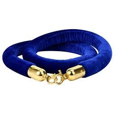 Velvet Rope Golden Blue