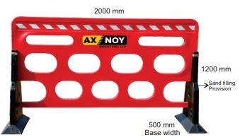 Road Barrier 2000L X 1200H X 500W