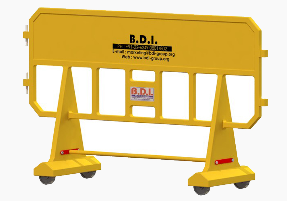 Road Barrier With Wheels