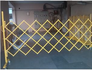 Metal Expandable Barrier Yellow 5 Feet High