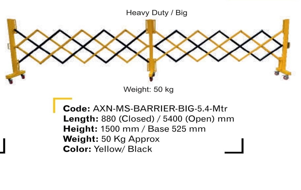 Metal Expandable Barrier 5.4 Meter