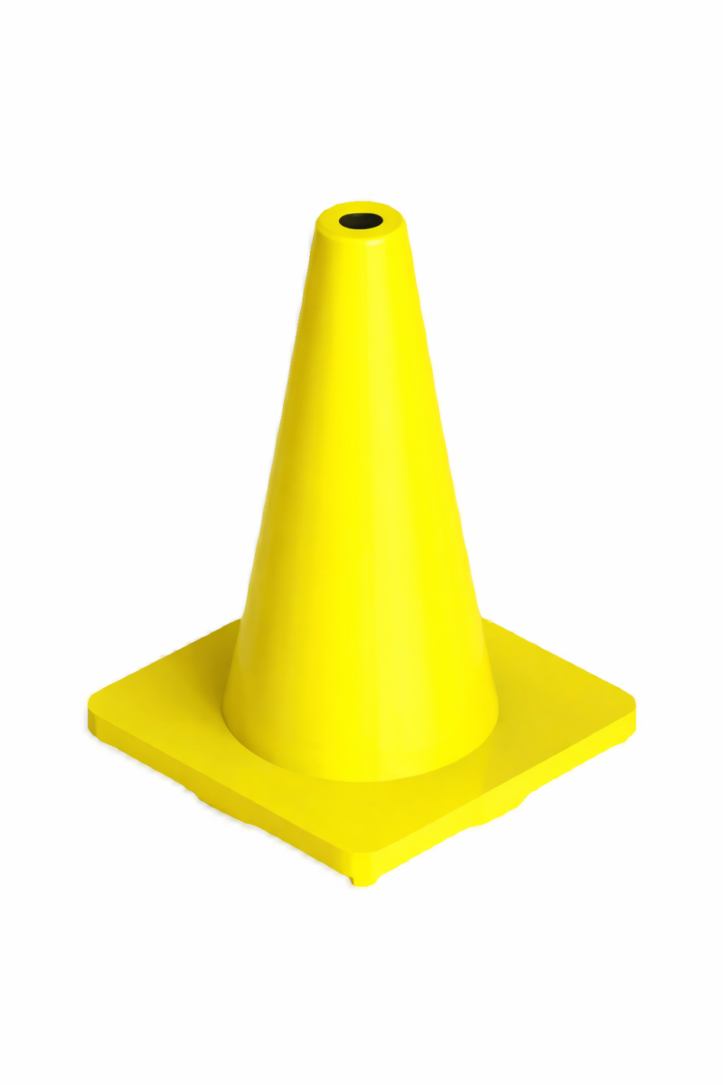 Safety Cone HDPE Based 300mm Yellow