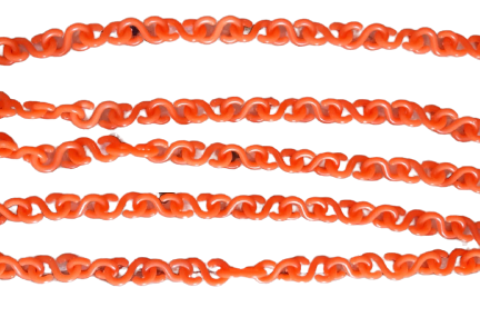 Safety Chain Plastic 7 MM Orange