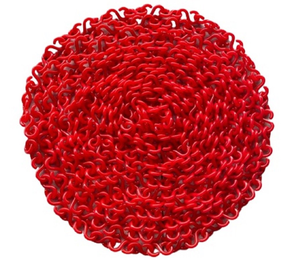 Safety Chain Plastic 7 MM Red