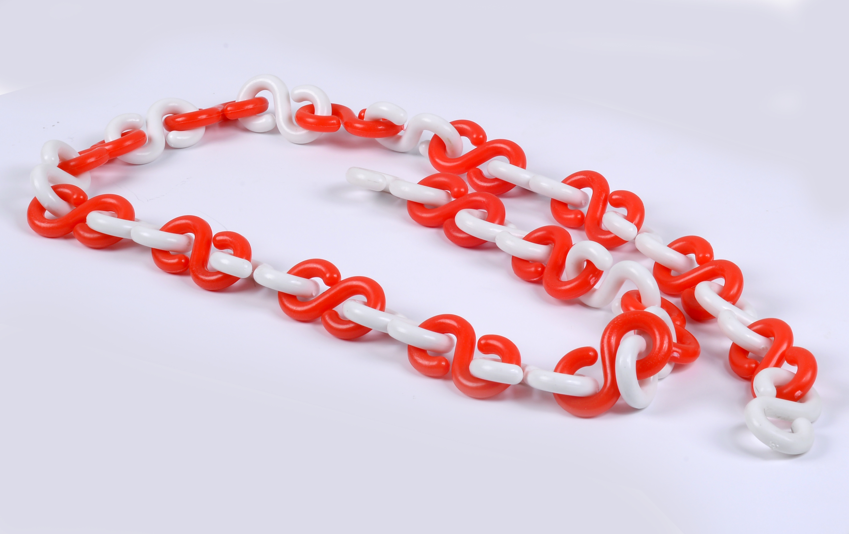 KTI Safety Chain Plastic 7 MM Red White