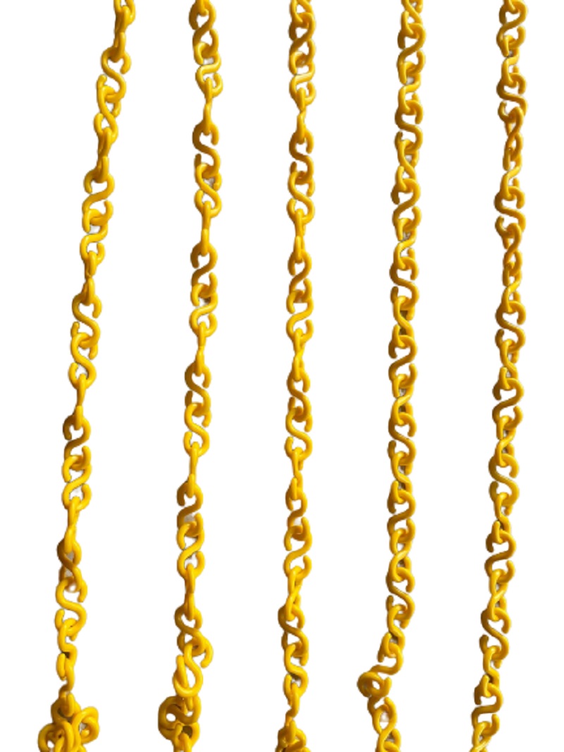 KTI Safety Chain Plastic 7 MM Yellow