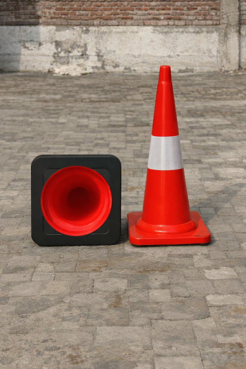 Safety Cone Rubber Base 750mm 1.2kg