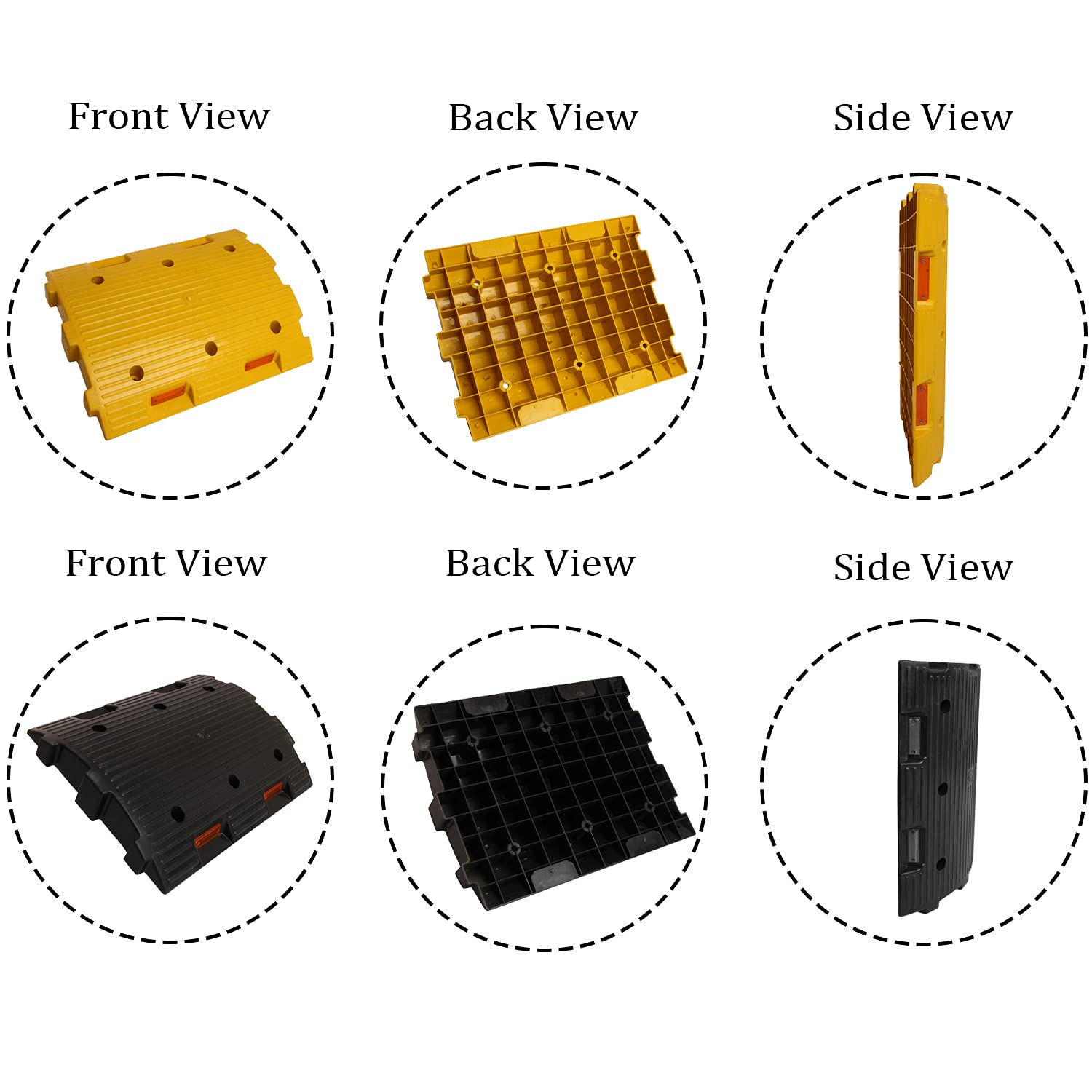 Speed Breaker Plastic L 500 X W 400 X H75 Mm