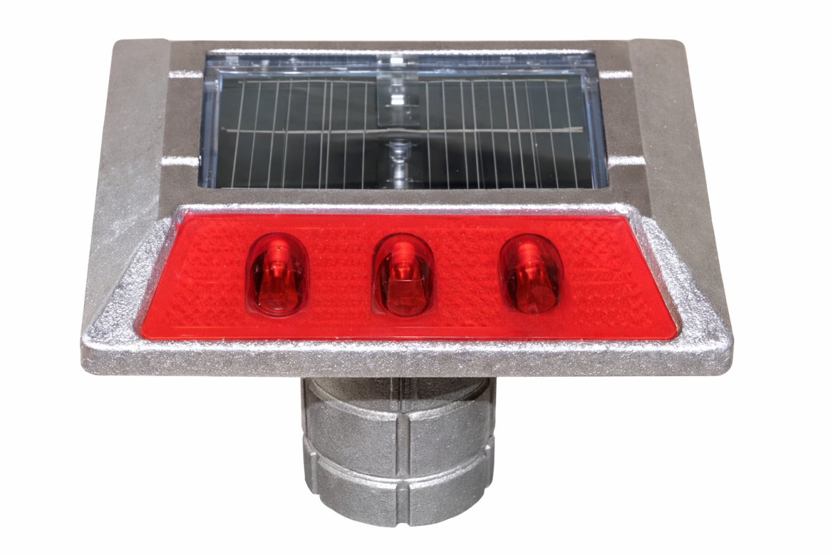 KTI Solar Stud With Shank Red