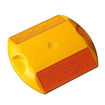 KTI Road Stud Without Shank Make OEM Yellow Orange Reflector