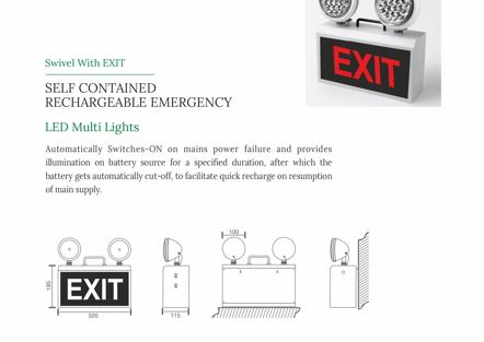 Emergency Light Model GEL LED MBL