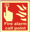 Photo Luminescent Fire Alarm Call Point Signage Size 150*150