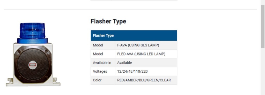 Audio Visual Alarm with Revolving Flasher FLED AVA