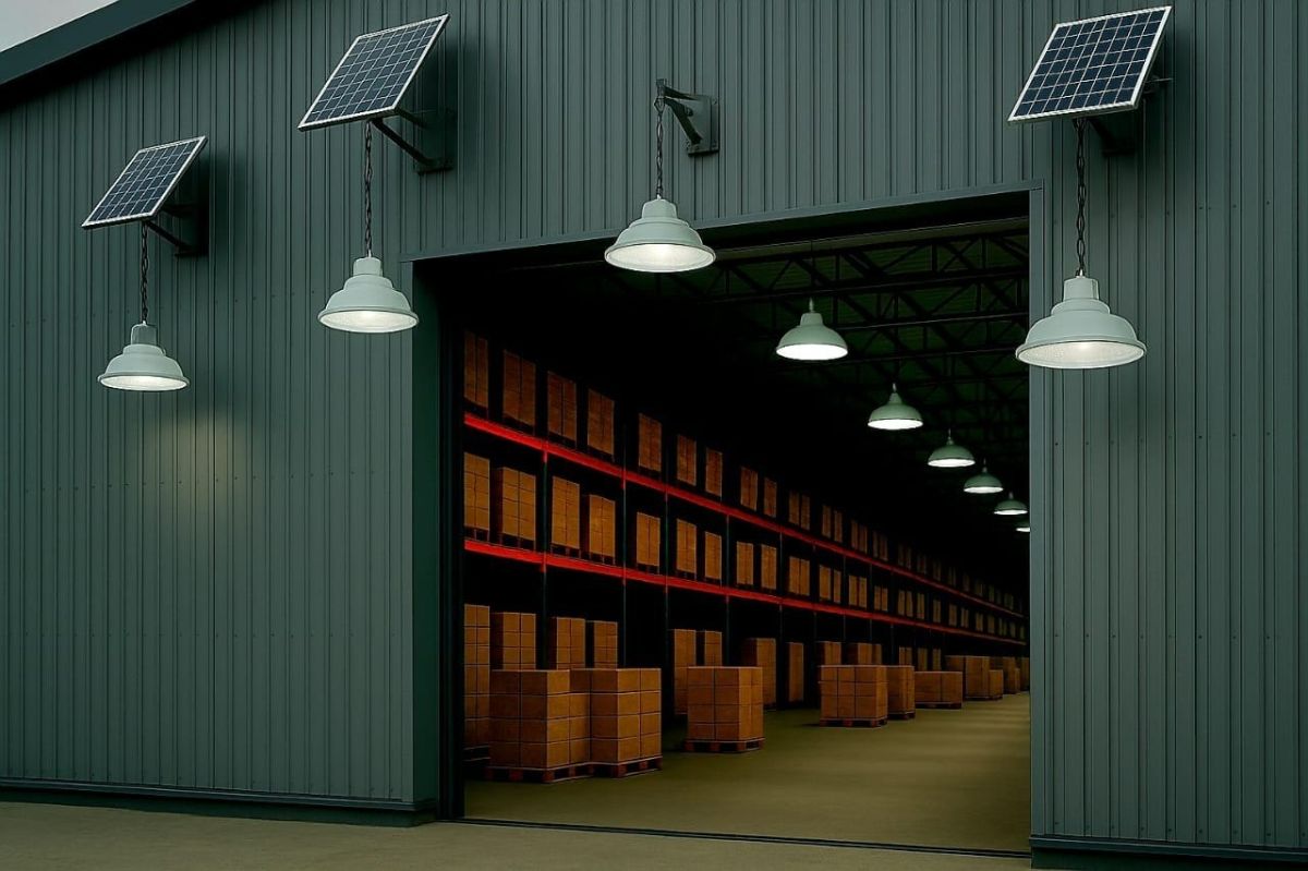 LED Semi Integrated Solar High Bay Warehouse Light 35watt