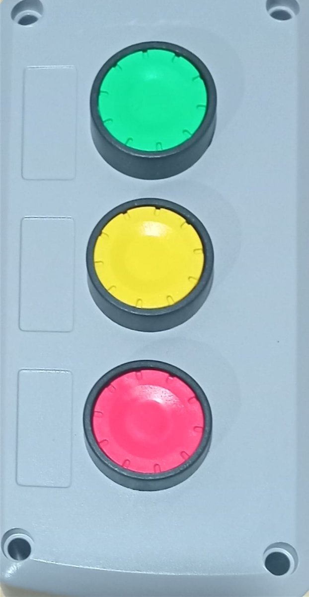Push Button 3 Switch Set Green, Blue, Red Normally Open